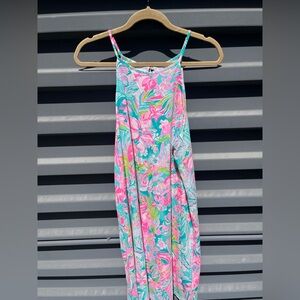 Lilly Pulitzer Pink and Green Floral Dress